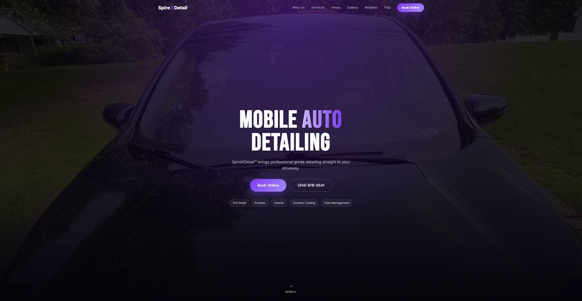 SpireX Detail Website