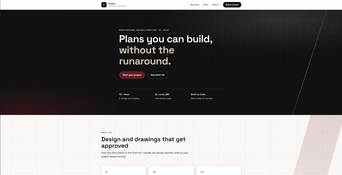 Thoha Design & Drafting Website